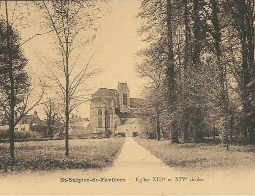 Saint Sulpice de Favières, carte postale ancienne 3753