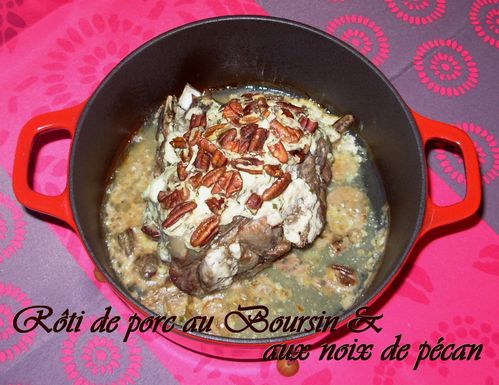 Rôti de porc boursin-pécan1