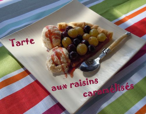Tarte aux raisins caramélisés3