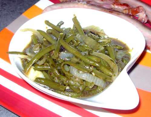 Haricots verts au jus & poitrine3