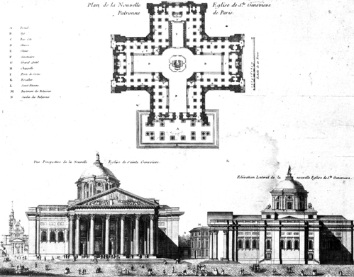 Premier projet du Panthéon Soufflot (1756)