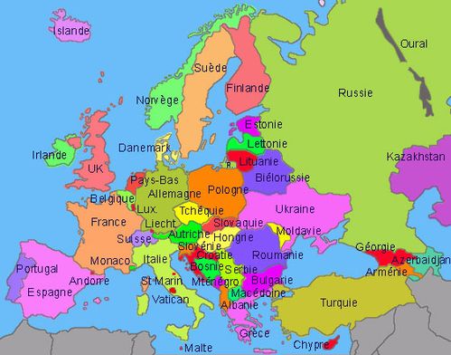 carte europe