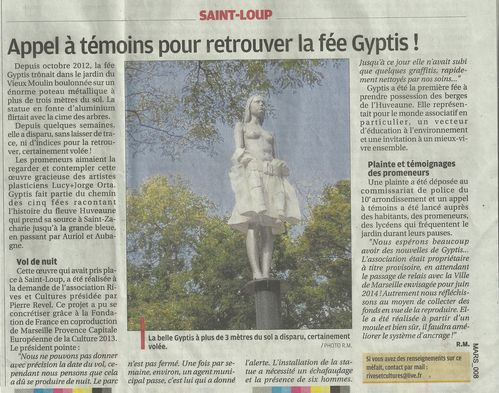 Article de la Provence 28 Mai 2014