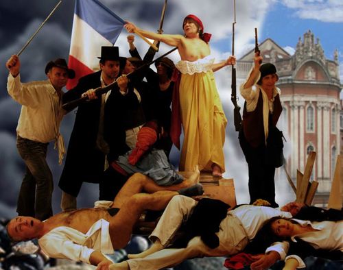 Michel Leveau, La liberte guidant le peuple, 2010