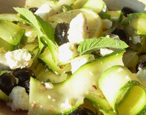 Salade de courgettes à la feta & menthe4