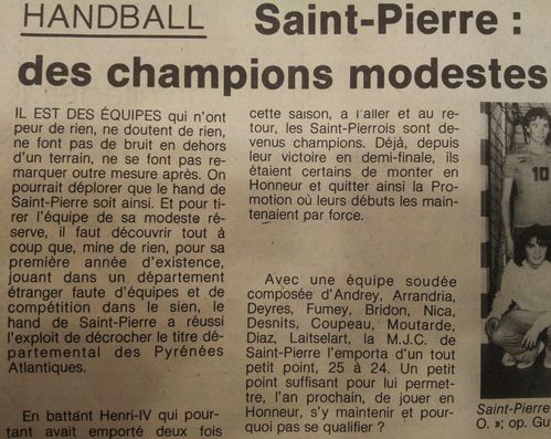 SC Saint Pierre Hand 8-4-1980