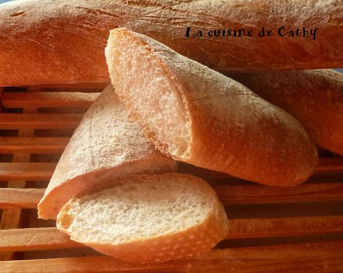 Pain baguette sur poolish