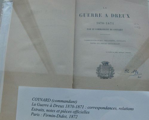 odyssee Livres anciens sur dreux. 1872 Guerre 70 de Coynar