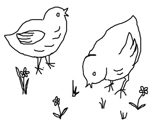 COLORIAGE-POUSSINS.JPG