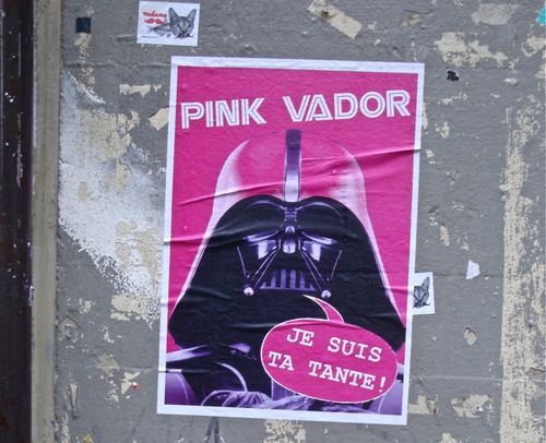 Pink Vador street-art 2