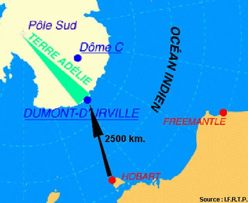 découverte de la terre Adélie