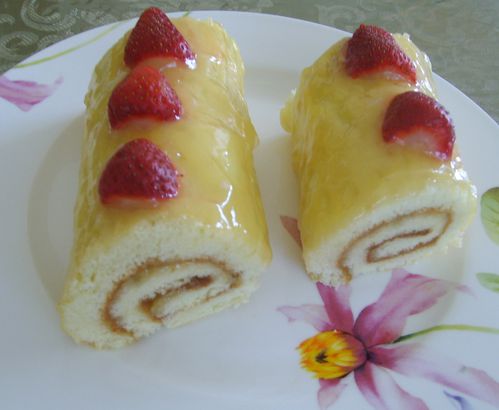 gateau roulée au citron de Soulef