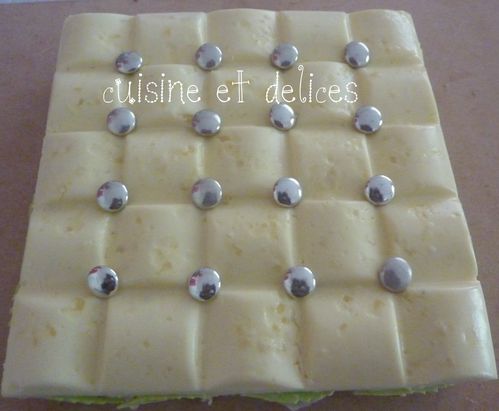 entremets vanille citron vert