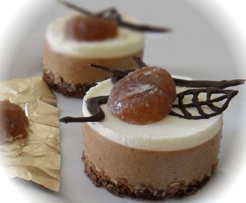 dessert marrons glacés, recette à base de marrons