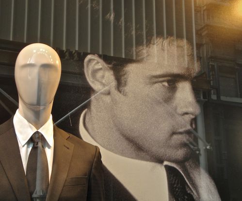Printemps Brummell mannequin et star Brad Pitt