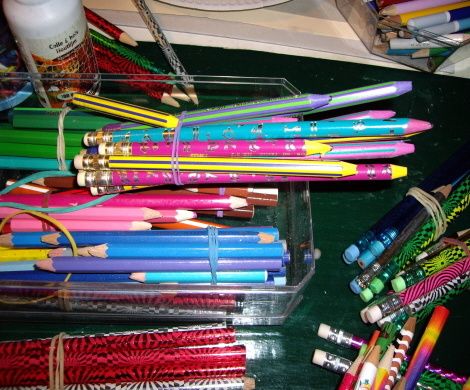 crayons ronds natures et argentés-copie-1