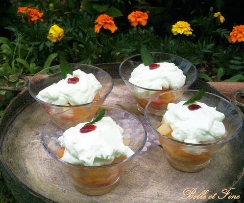 tutti frutti, chantilly à la menthe