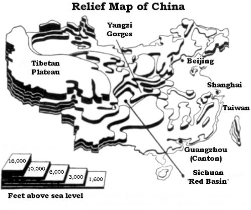 SichuanReliefMap
