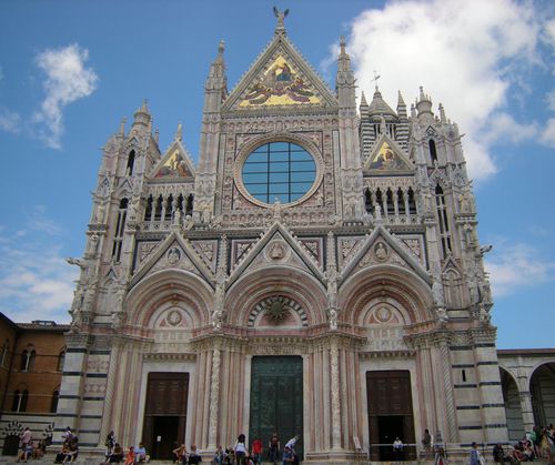 Sienne--facade-Duomo