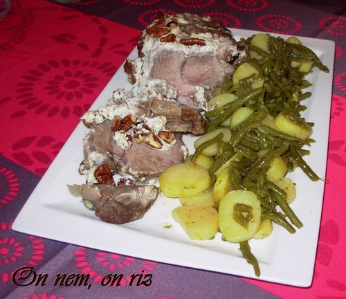 Rôti de porc boursin-pécan2