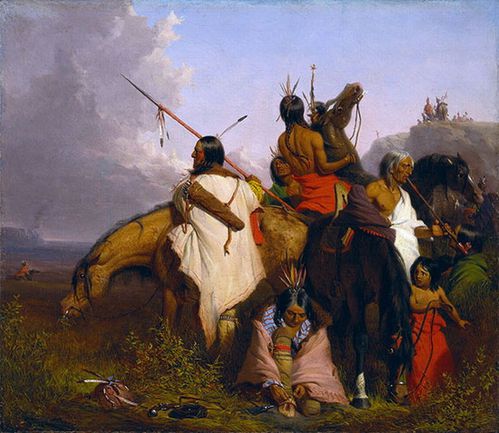 groupe de guerriers Sioux