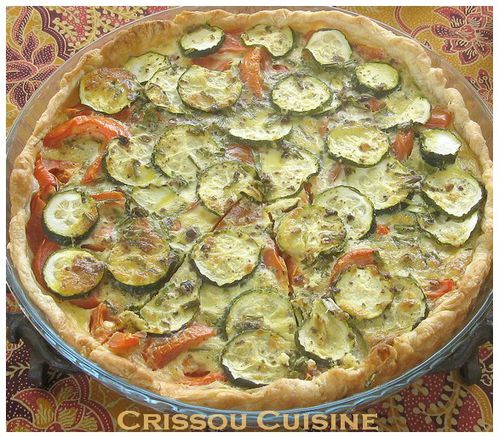 tarte thon, tomates et courgettes