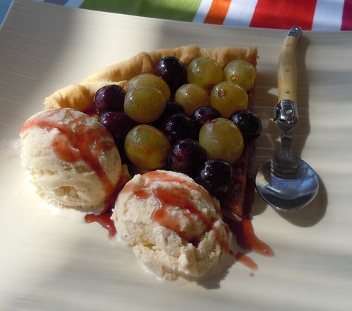 Tarte aux raisins caramélisés4
