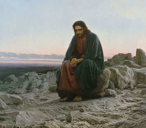 679px-Kramskoi Christ dans le désert