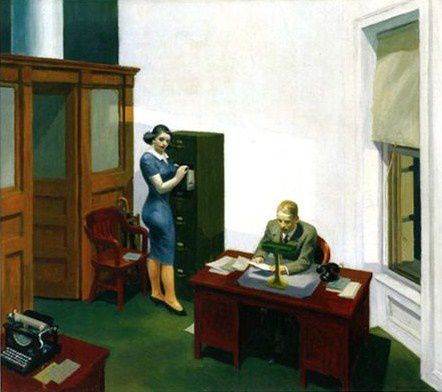 HOPPER OFFICE AT NIGHT