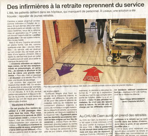 Des IDE à la retraite reprennent du service