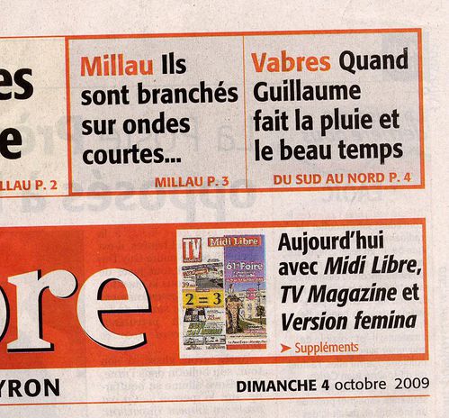4oct 2009 1ere page