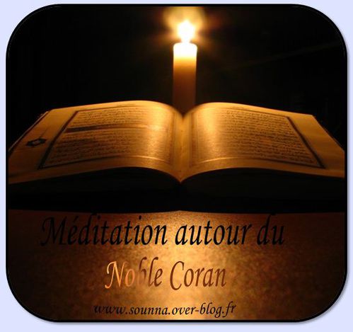 méditation autour du Noble Coran