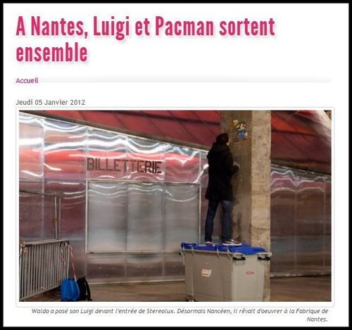 A Nantes, Luigi et Pacman...