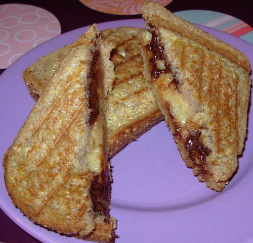 Croques banane-graines de courge chocolatées4