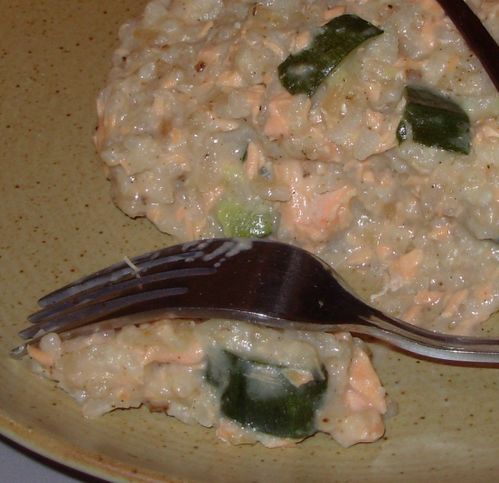 Risotto saumon-courgette-vanille5