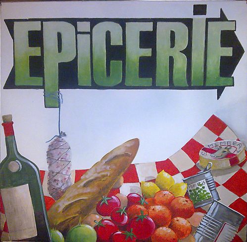 panneau épicerie de la houle