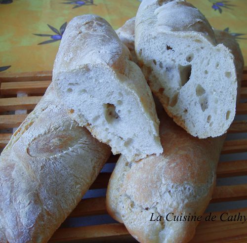 Pain baguette sur poolish