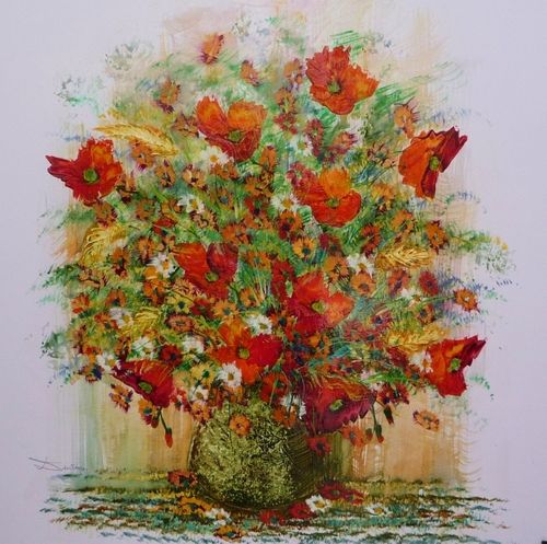 Toile d'un peintre de la Place du Tertre, Photo Clairedelune Peinture-Place-du-Tertre.jpg