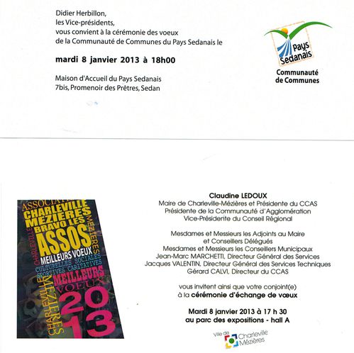 Invitations voeux 2013