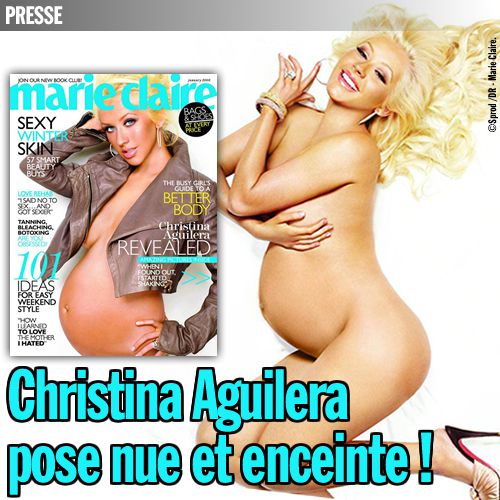 Marie Claire USA : Christina Aguilera pose nue et enceinte !