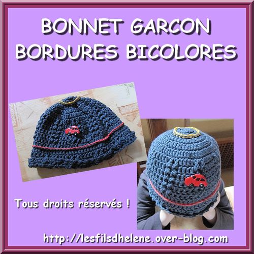 BonnetBorduresBicoloresGarcon