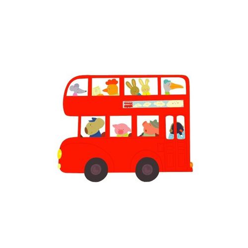 sticker-mural-bus-cochons
