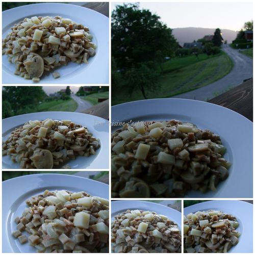 Montage risotto crozets champignon beaufort 01