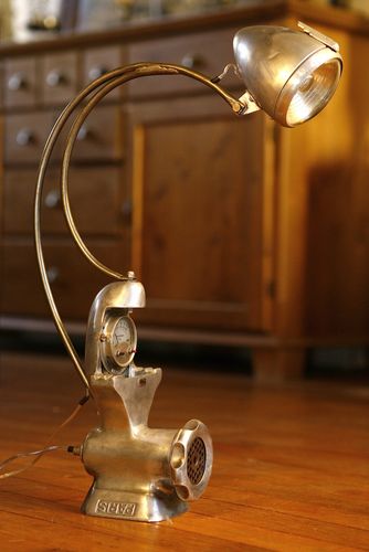 Lampe luminaire objets de récup recyclage ancien phare Lampe luminaire objets de récup recyclage ancien phare