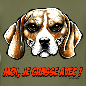 Motif T-shirt Chasse BEAGLE Mahm