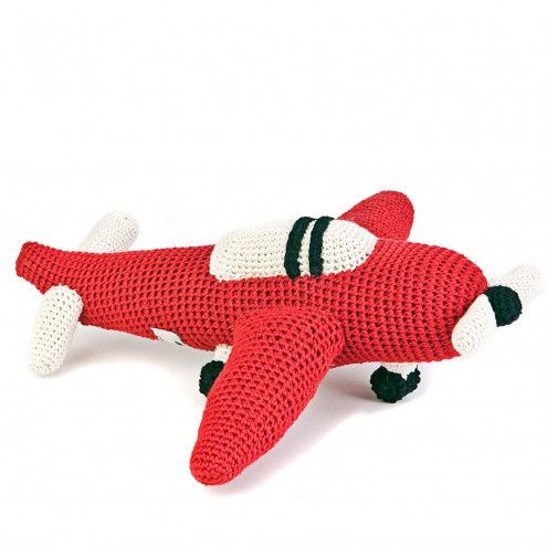 avion-hochet pois plume