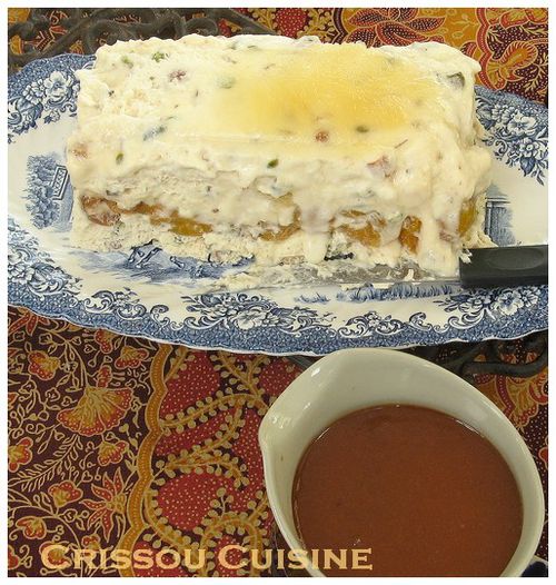 nougat glacé aux mirabelles