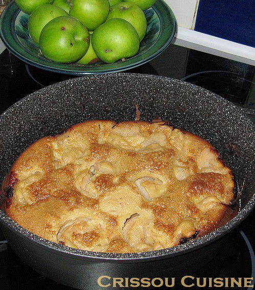gâteau pommes en cocotte