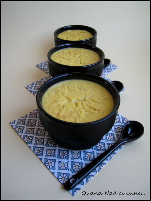 flans de mangue à la vanille