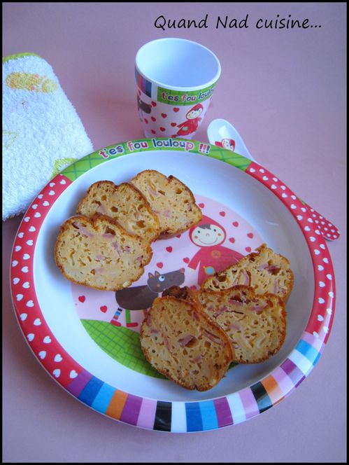 Cake coquillettes jambon